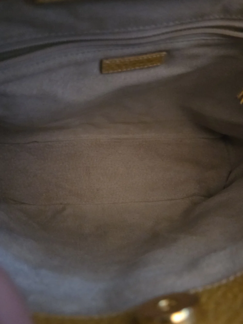 Kate Spade New York Made in Italy Mustard Pebbled Leather Bag + Roostercuster BC